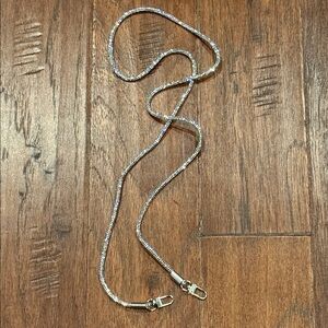 44 inches - Silver Chain Purse Strap or Lanyard